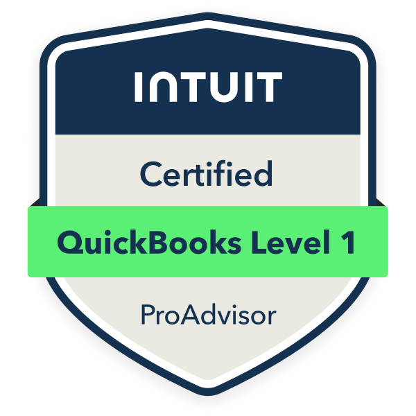 Intuit Certified QuickBooks Online ProAdvisor — Level 1